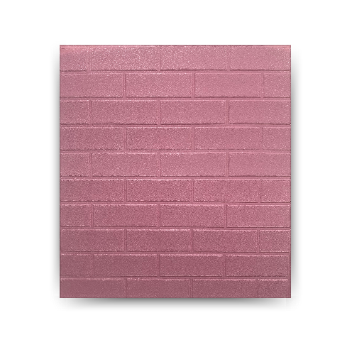 Placa 3D Azulejo Rosa Liso 70×77
