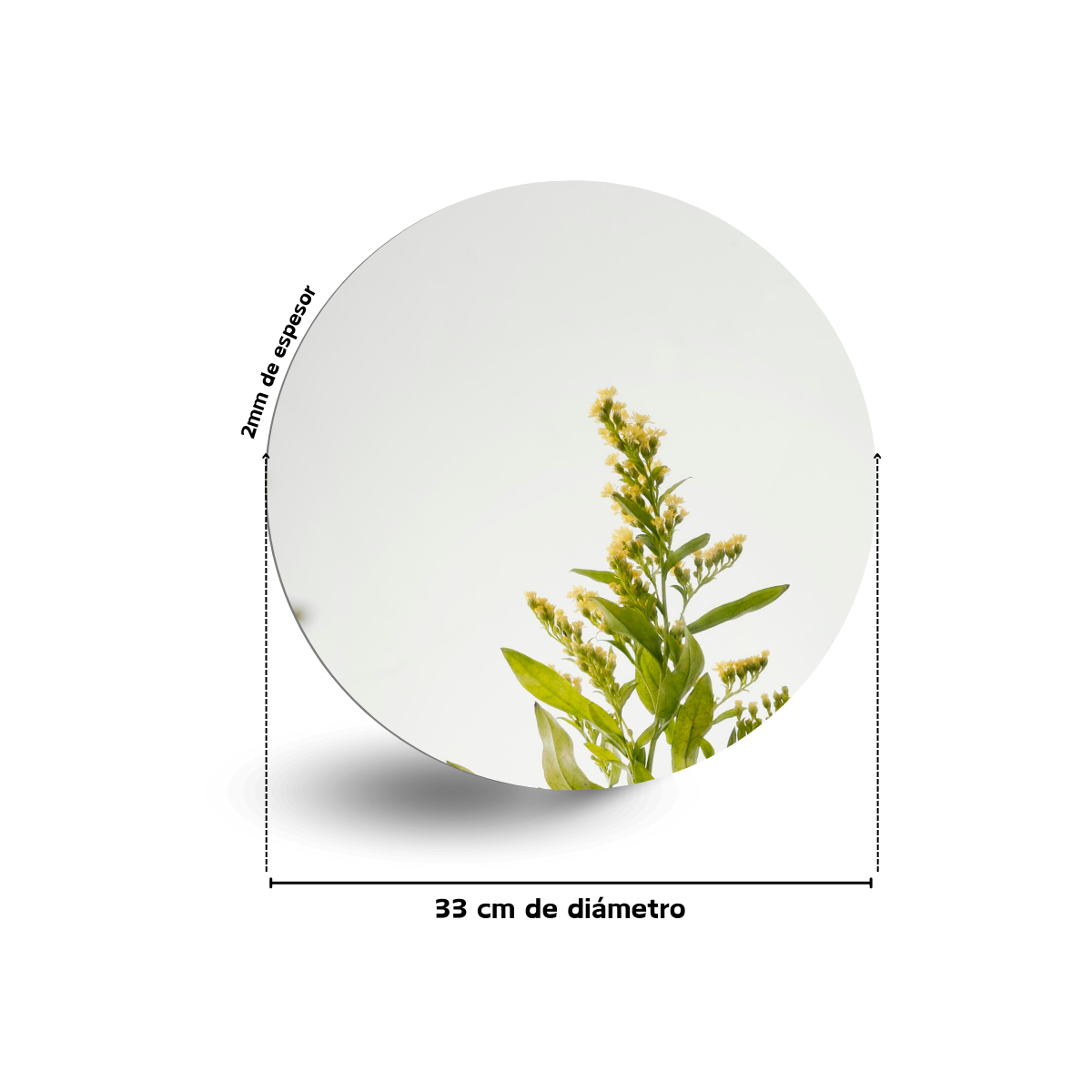 Espejo Autoadhesivo Circular 30cm - Imagen 3