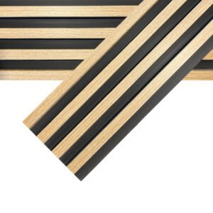 Wall Panel WPC Roble Fondo Negro 2.70