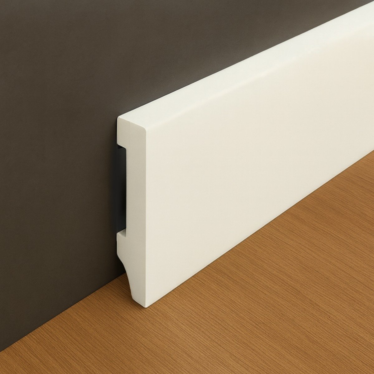 Zocalo Blanco Liso Recto 7,4cm - Imagen 3