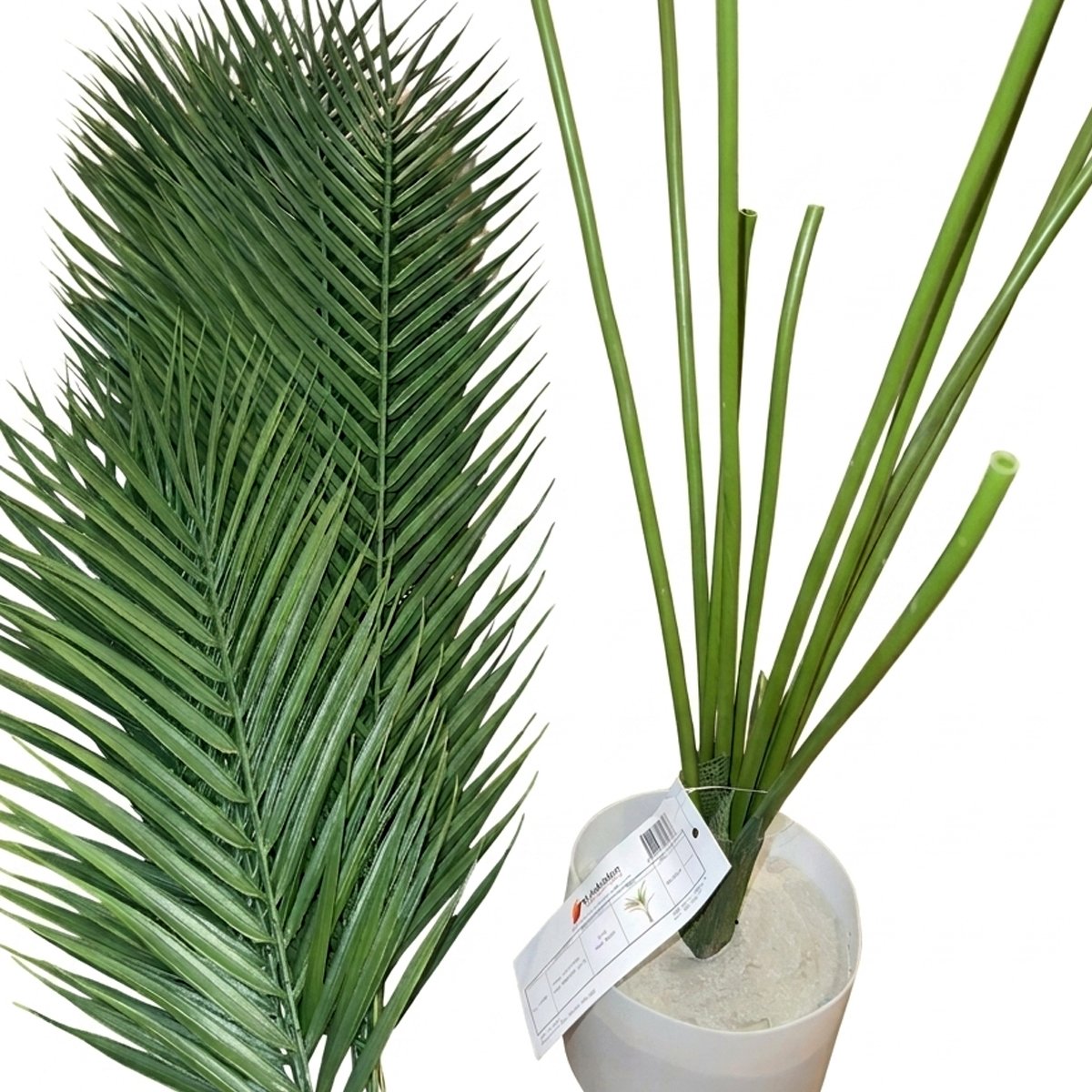 Planta Artificial Simil Palmera con Maceta - Imagen 4