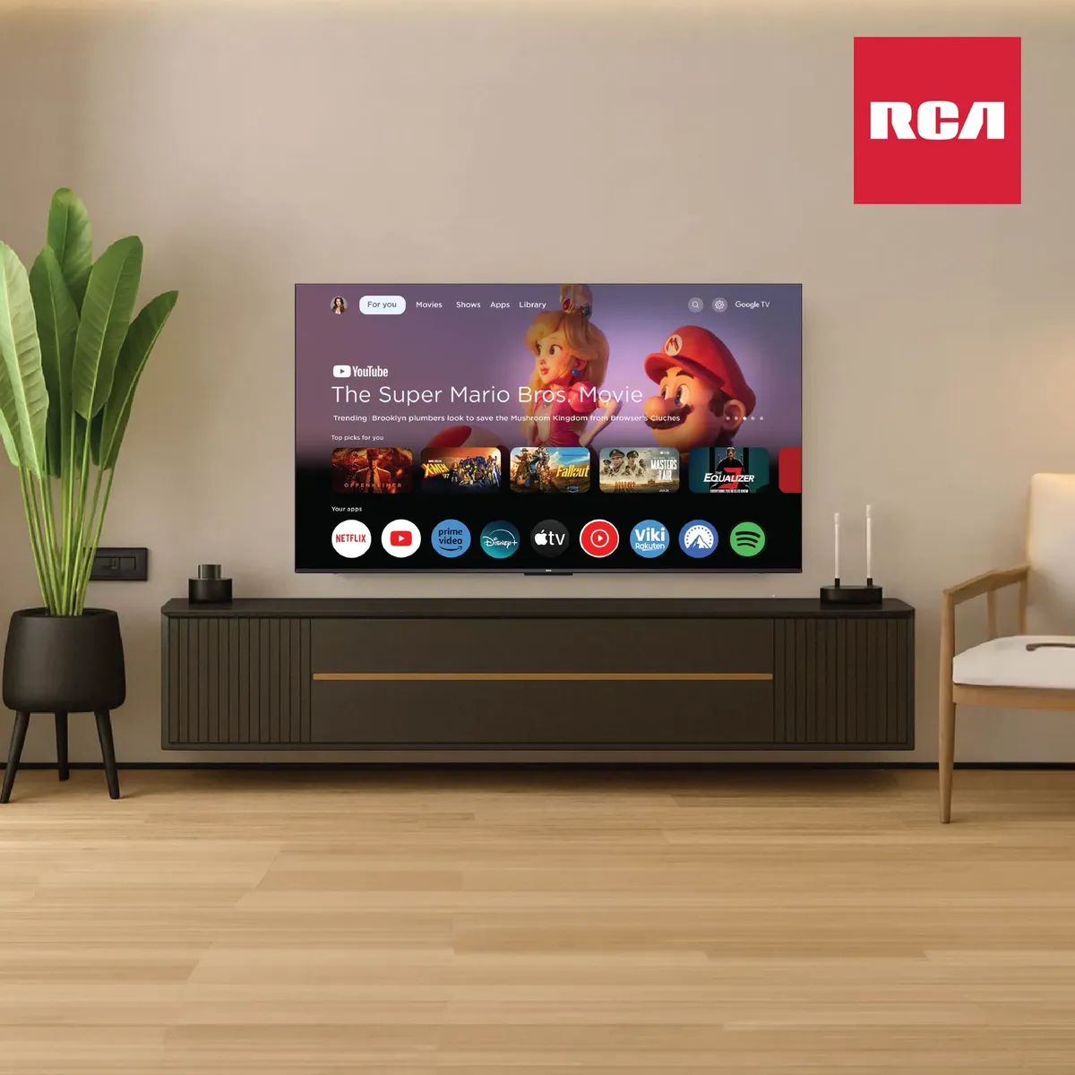 Led Rca 55 Smart Tv Led G55p7uhd 4k Uhd Google Tv