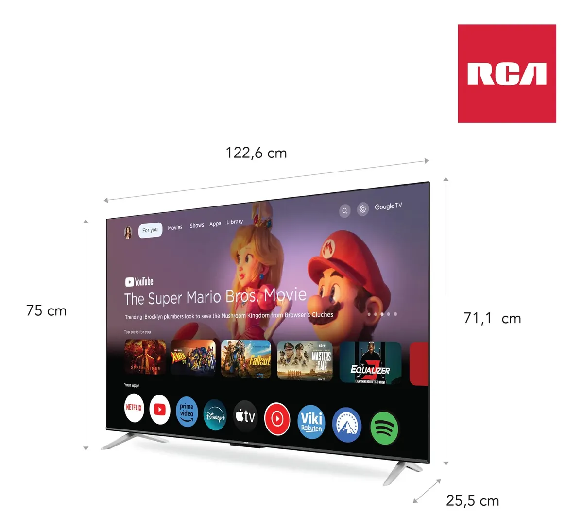 Led Rca 55 Smart Tv Led G55p7uhd 4k Uhd Google Tv - Imagen 3