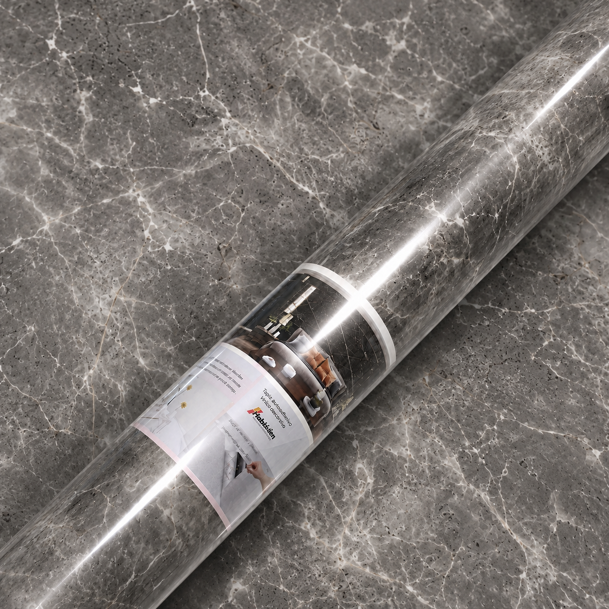 Rollo Vinilo Autoadhesivo Gris 1,20mts x 3mts