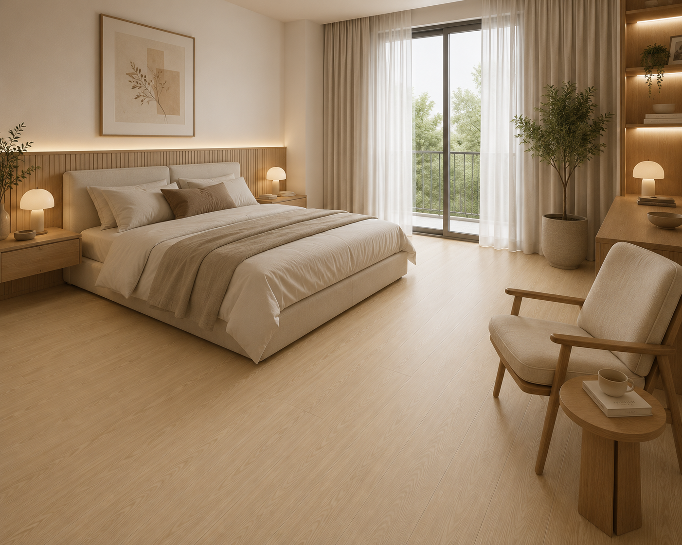 Piso Flotante Madera HDF Roble Claro - Imagen 4