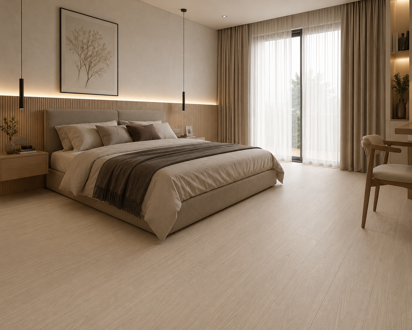 Piso Flotante Madera HDF Alamo Gris - Imagen 4